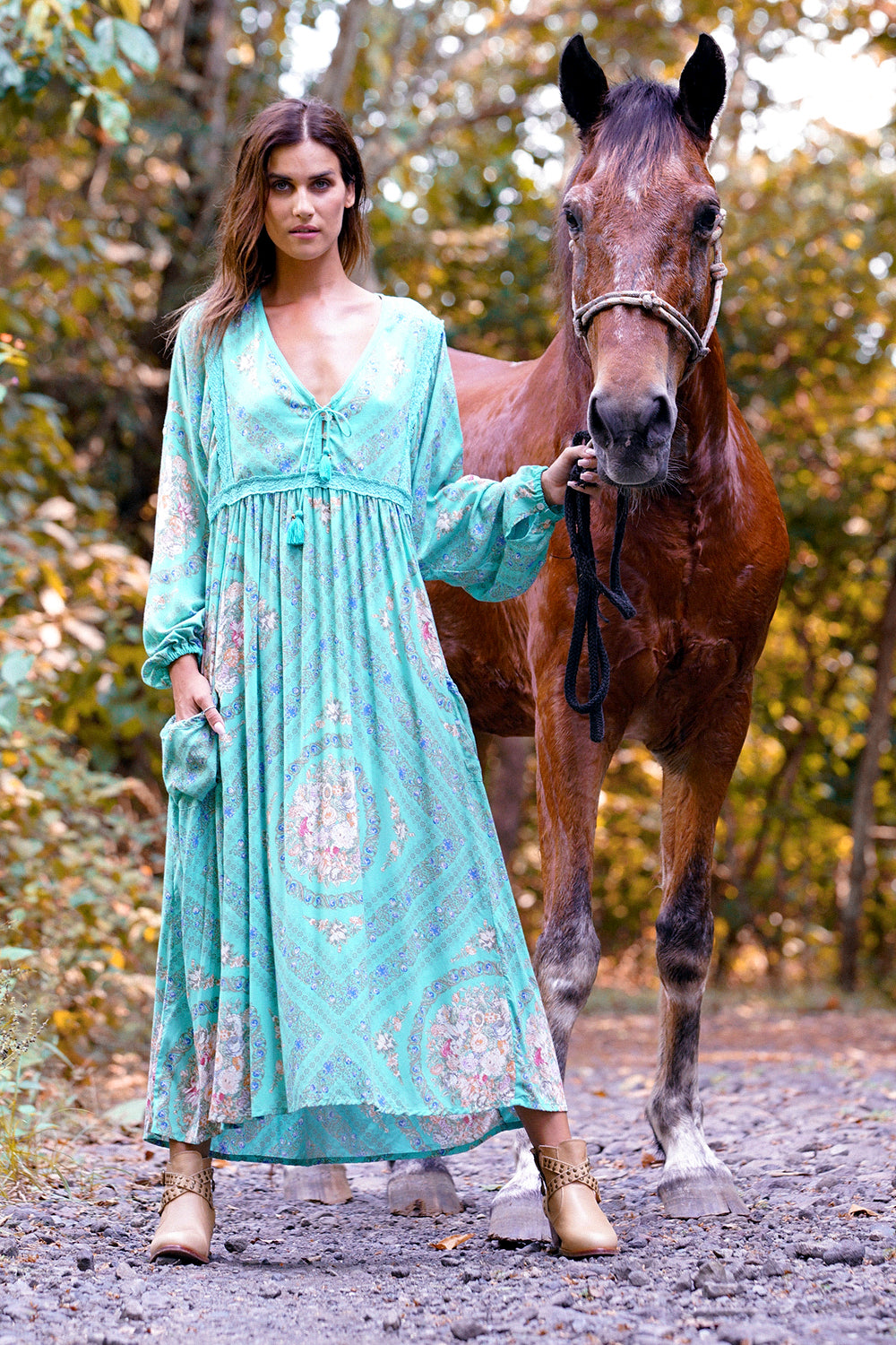 Turquoise sale boho dress