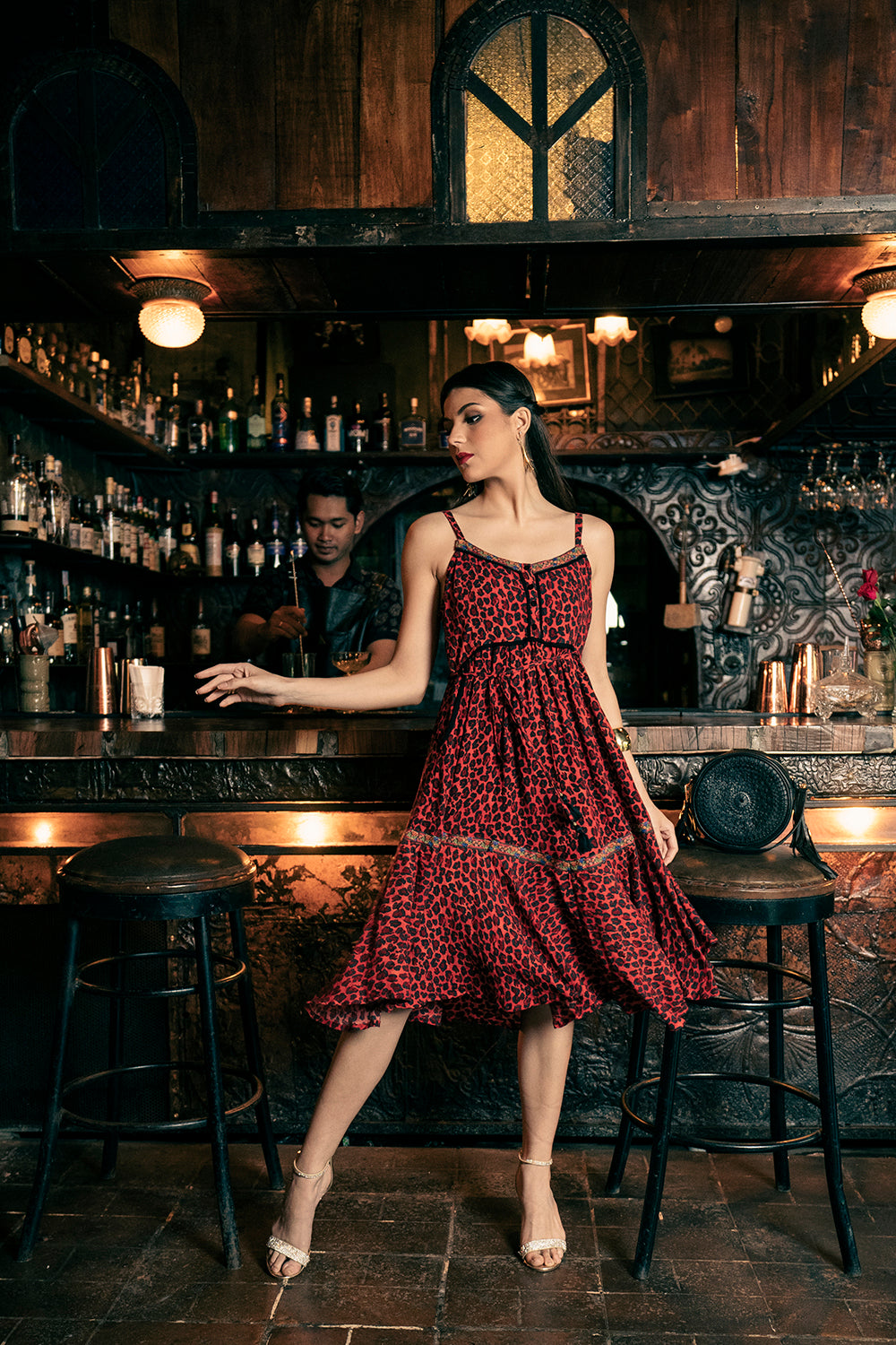 Tulle midi red clearance dress