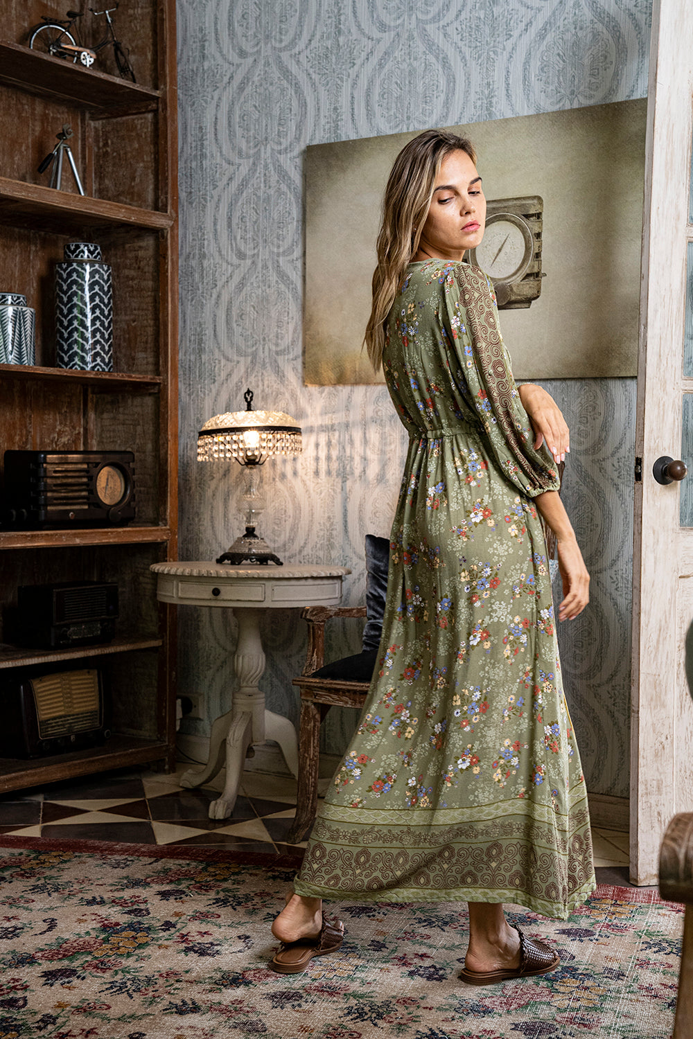 Olive sale boho dress