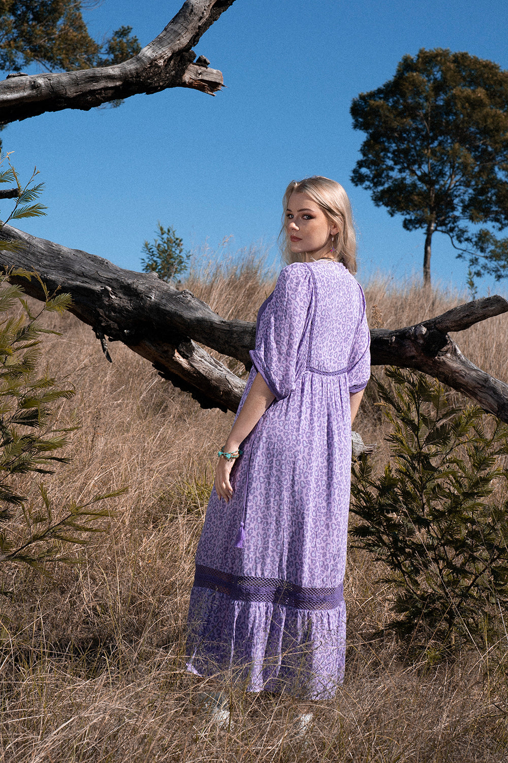 Shops lilac boho dress